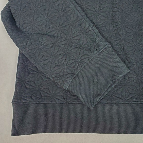 Threads 4 Thought Womens XL Black Geometric Quilted Crewneck Sweatshirt TM21209 - Picture 6 of 10
